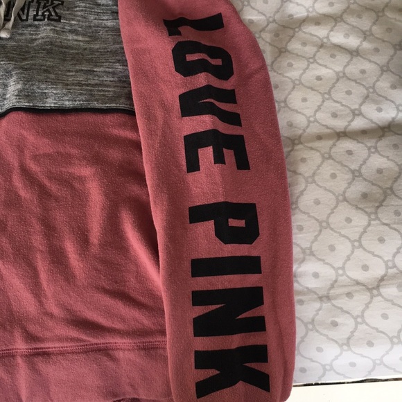Victoria's Secret Pink Gray and Pink Pullover - Picture 3 of 6